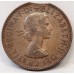 SOUTH AFRICA 1964 . HALF 1/2 PENNY . ERROR . CLIPPED BITTEN EDGE